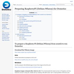 Preparing RaspberryPI (Debian-Wheezy) for Domoticz