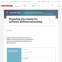 Preparing your teams for software defined networking