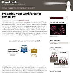Preparing your workforce for tomorrow