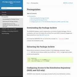 Prerequisites — amdgpu graphics and compute stack unknown-build documentation