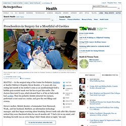 Rise in Preschool Cavities Prompts Anesthesia Use