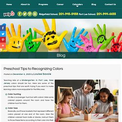 Preschool Tips to Recognizing Colors