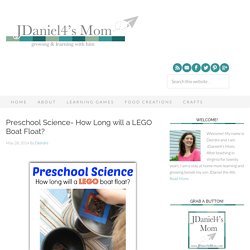 Preschool Science- How long will a Lego Boat Float?