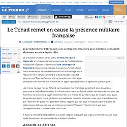 International : Le Tchad remet en cause la présence militaire française