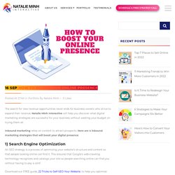 How to Boost Your Online Presence - Natalie Minh Interactive
