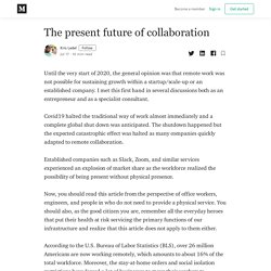 The present future of collaboration