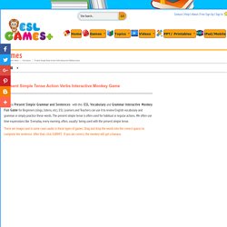 Present Simple Grammar and Sentences Interactive Grammar Game