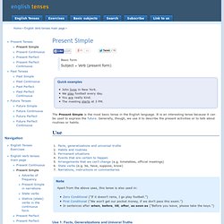 Present Simple - EnglishTenses.com