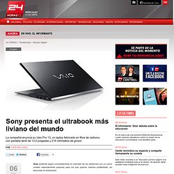 Sony presenta el ultrabook más liviano del mundo