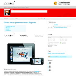 Cómo hacer presentaciones Keynote