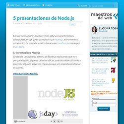 5 presentaciones de Node.js