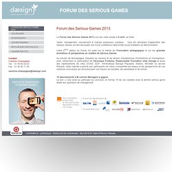 Forum des Serious Games 2011