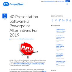 40 Presentation Software & Powerpoint Alternatives For 2017