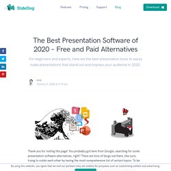 Best Presentation Software of 2020: Free and Paid Alternatives