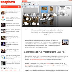 # Create Better Presentation Slides Using PDF: PowerPoint Alternatives