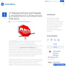 27 Presentation Software & Powerpoint Alternatives For 2015