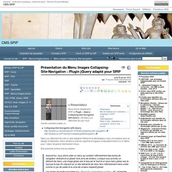 Présentation du Menu Images Collapsing-Site-Navigation : Plugin jQuery adapté pour SPIP