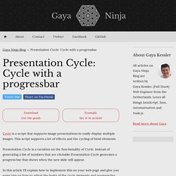 Presentation Cycle: Cycle with a progressbar — Gaya Design