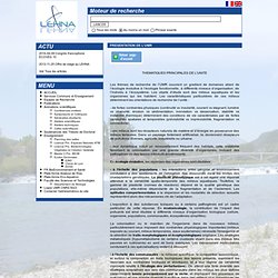 UMR C.N.R.S. 5023 - Laboratoire d'Ecologie des Hydrosystèmes Fluviaux - Université Claude Bernard Lyon 1
