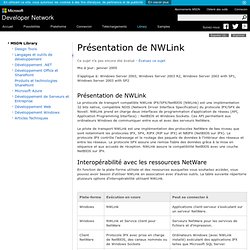 Présentation de NWLink
