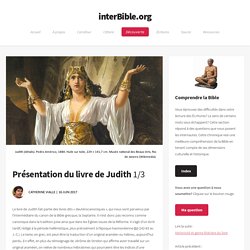 Présentation du livre de Judith