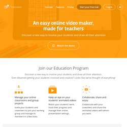 Animated video and online presentation for education