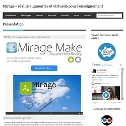 Mirage – réalité augmentée