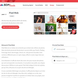 Pixel Mob : présentation et fonctionnalités - BDM/tools