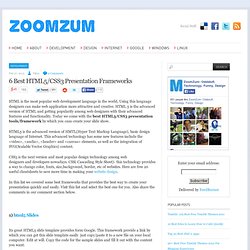 6 Best HTML5/CSS3 Presentation Frameworks