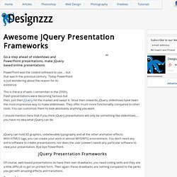 Awesome jQuery Presentation Frameworks