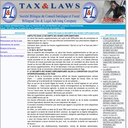 Présentation Générale - Tax & Laws