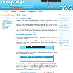 Présentation d'easyswap - une plateforme d'échange géolocalisée utilisant le swap, une monnaie virtuelle - easyswap