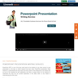 Power Point Presentation Help - Hire a Tutor Now