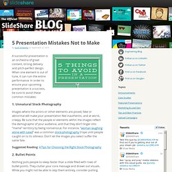5 Presentation Mistakes Not to Make
