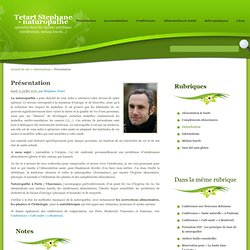 Présentation - Tetart Stephane - naturopathe