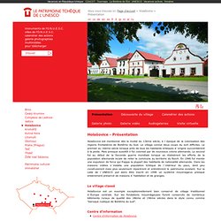 Holašovice - Présentation - Patrimoine tchèque de UNESCO
