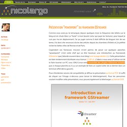 Présentation "powerpoint" du framework GStreamer