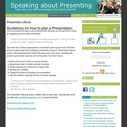 Speaking about Presenting: Presentation Tips from Olivia Mitchell