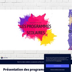 Présentation des programmes - Vincent Solène by Solène Vincent on Genially