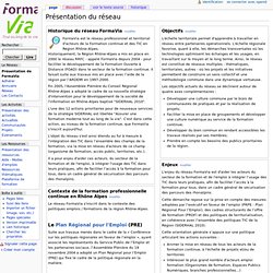 Wiki du réseau FormaVia (Rhône Alpes)