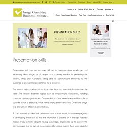 Presentation Skills Training