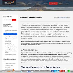 What is a Presentation? - Presentation Skills