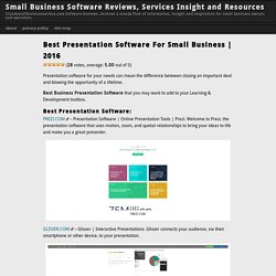 Best Presentation Software For Small Business