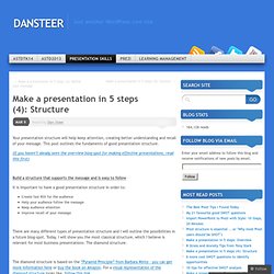 Build your presentation in 5 steps (4): Structure