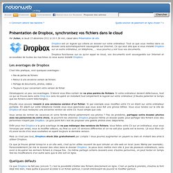 Présentation de Dropbox, synchronisez vos fichiers dans le cloud « Notionweb: le blog