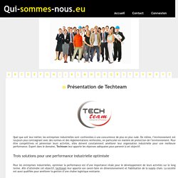 Présentation de Techteam - qui-sommes-nous.eu