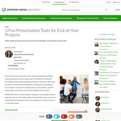 3 Fun Presentation Tools for End-of-Year Projects