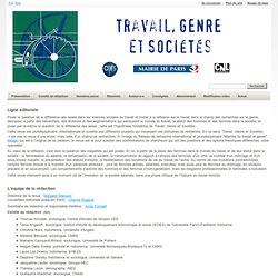 Présentation / Home - Travail, Genre et Sociétés