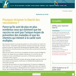 Présentation / Objectifs,Ligue Nationale Pour la Liberté des Vaccinations