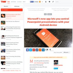Run Presentations with Office Remote for Android